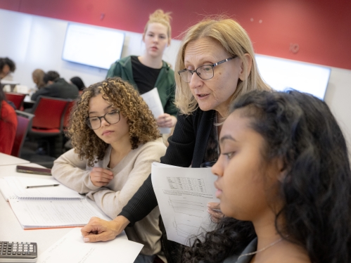 Students in class